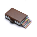 PU Leather MoneyAlloy Small Wallet Card Holder Wallet